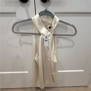 Express Cream Halter Top